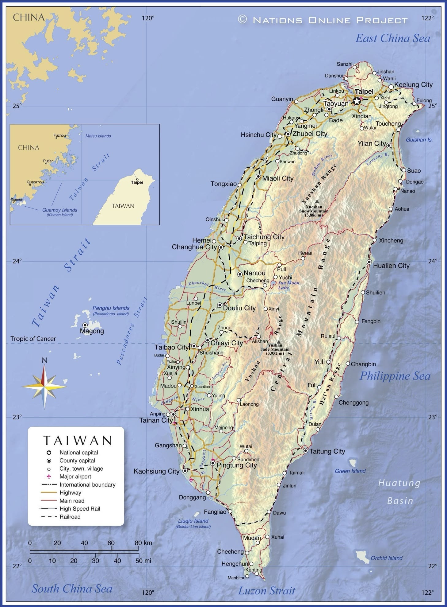 Map of Taiwan